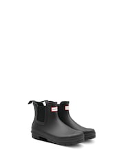 Hunter Womens Original Chelsea Boot Black Wellies - Image 2 of 5