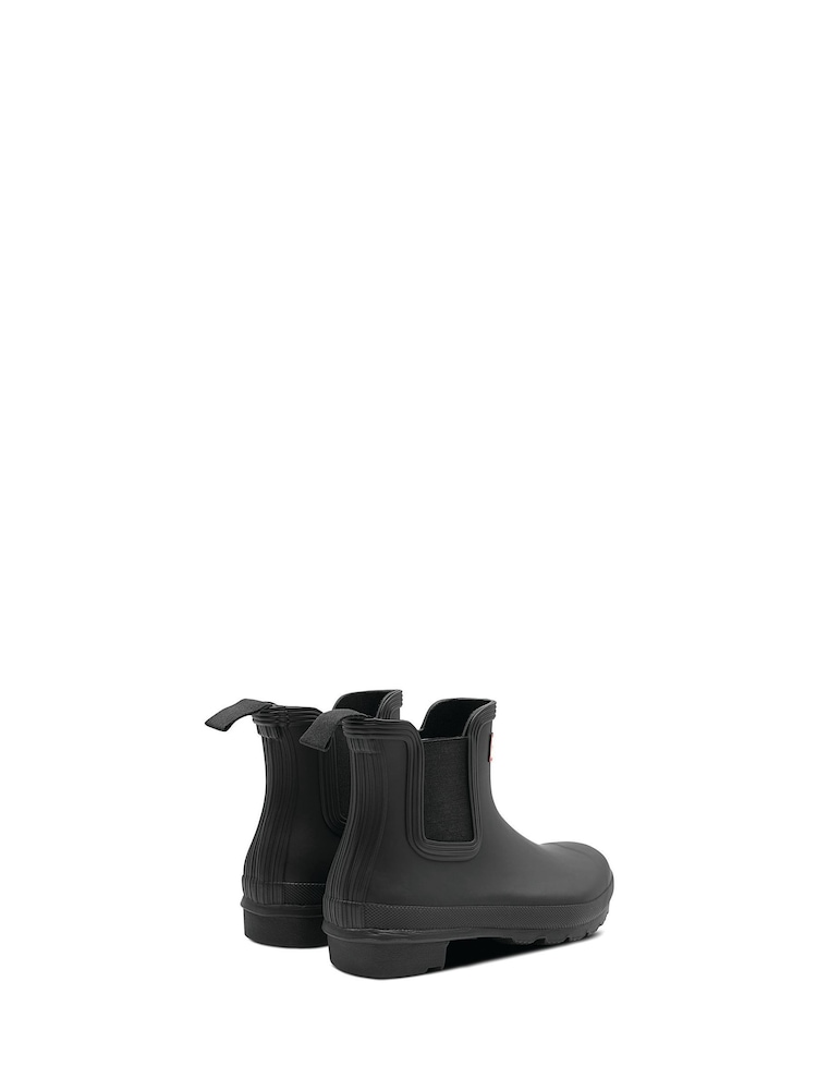 Hunter Womens Original Chelsea Boot Black Wellies - Image 3 of 5