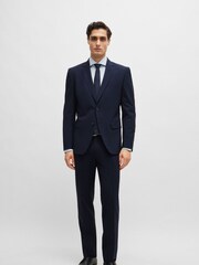 BOSS Blue Regular-Fit Shirt In Easy-Iron Checked Cotton Poplin - Image 3 of 6