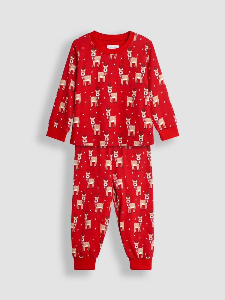 JoJo Maman Bébé kerstpyjama van jersey - Image 5 of 9