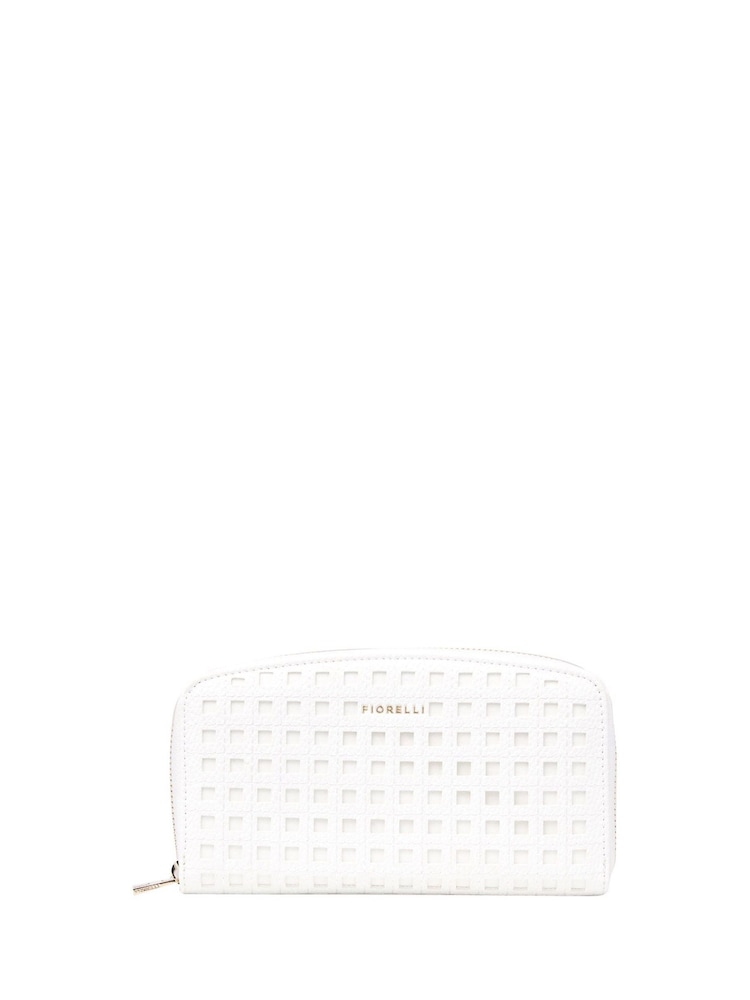Fiorelli Benny Zip Around Cut Out White Bag - Image 1 of 4 Fiorelli Benny Zip Around Cut Out White Bag - Image 1 of 4