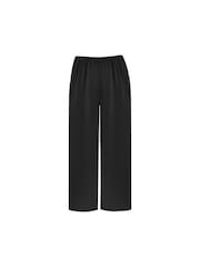 Live Unlimited Black Curve Petite Pull-On Cropped Trousers - Image 4 of 5