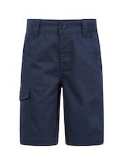 Mountain Warehouse Blue Kids 100% Cotton Cargo Shorts - Image 1 of 7