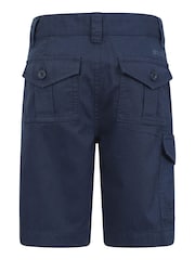 Mountain Warehouse Blue Kids 100% Cotton Cargo Shorts - Image 3 of 7
