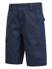 Mountain Warehouse Blue Kids 100% Cotton Cargo Shorts - Image 4 of 7