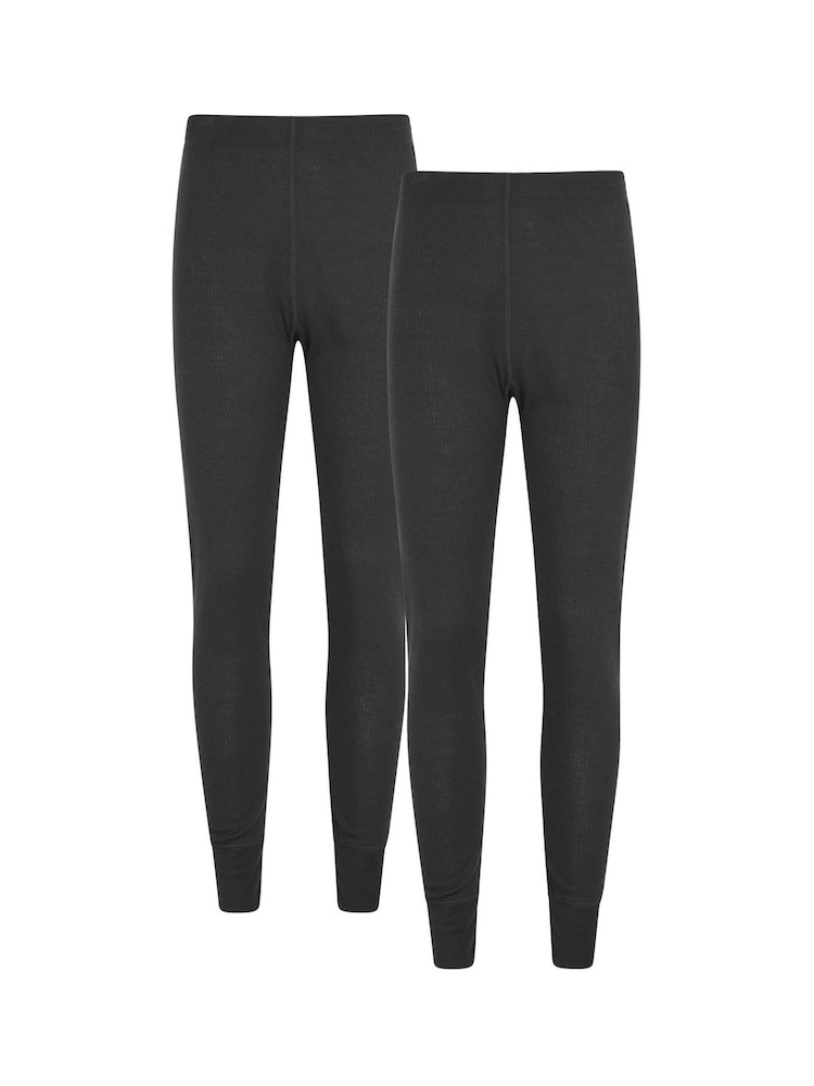 Mountain Warehouse Black Talus Womens Thermal Leggings 2 Pack - Image 1 of 2
