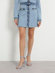 Guess Blue Tweed Skirt - Image 1 of 8