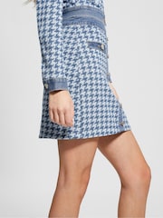 Guess Blue Tweed Skirt - Image 6 of 8