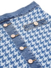 Guess Blue Tweed Skirt - Image 8 of 8