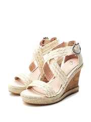 Moda In Pelle Crossover Strap Wedge Sandal - Image 2 of 4