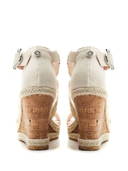 Moda In Pelle Crossover Strap Wedge Sandal - Image 3 of 4