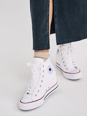 Converse White Chuck Taylor All Star Wedge Trainers - Image 1 of 13