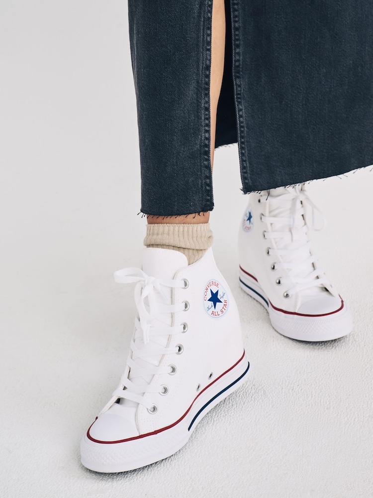 Blanco - Zapatillas de deporte con cuña Chuck Taylor All Star de Converse - Imagen 1 de 13 Blanco - Zapatillas de deporte con cuña Chuck Taylor All Star de Converse - Imagen 1 de 13