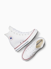 Converse White Chuck Taylor All Star Wedge Trainers - Image 10 of 13