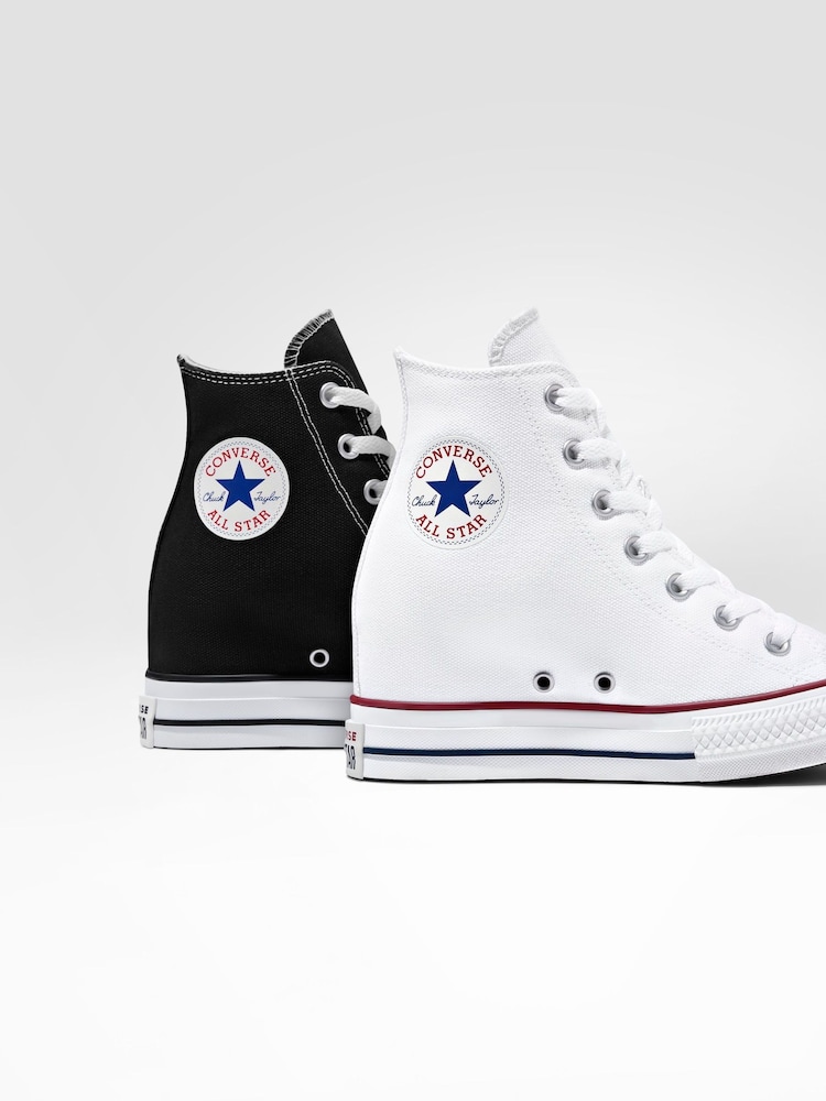 Converse White Chuck Taylor All Star Wedge Trainers - Image 13 of 13