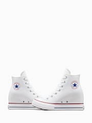 Converse White Chuck Taylor All Star Wedge Trainers - Image 9 of 13