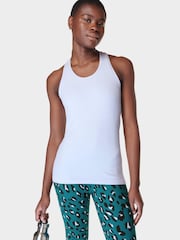 Sweaty Betty Salt Blue Athlete Seamless Workout Tank Top - Image 1 of 7