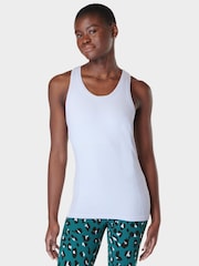 Sweaty Betty Salt Blue Athlete Seamless Workout Tank Top - Image 3 of 7