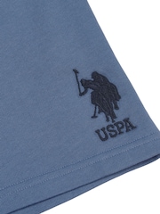 Azul oscuro - U.S. Polo Assn. Boys 100% Cotton Player 3 Sweat Shorts - Imagen 3 de 3