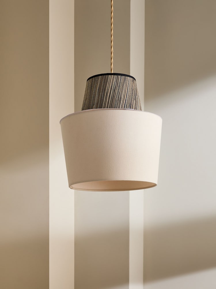 MADE.COM Cream Small Andre Easyfit Shade - Image 1 of 5