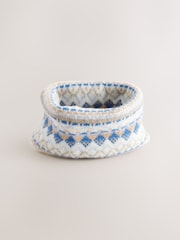 Blue/Ecru Snood Scarf (3-16yrs) - Image 1 of 5