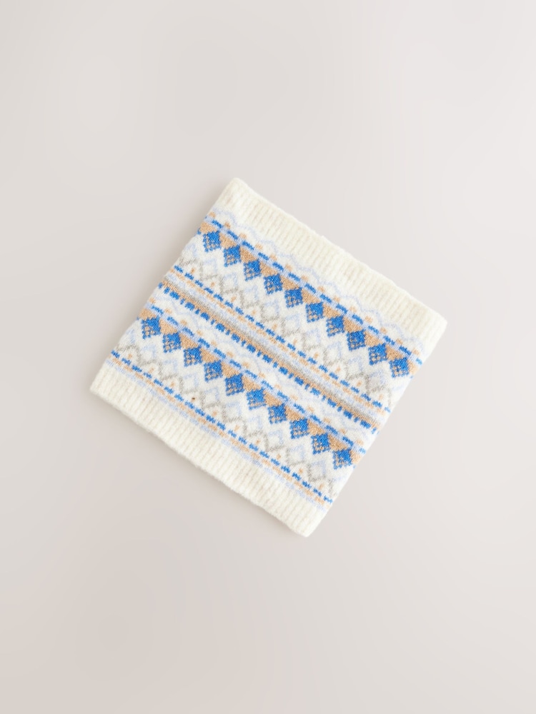 Bleu/Ecru - Snood Écharpe (3-16ans) - Image 3 of 5
