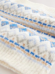 Blue/Ecru Snood Scarf (3-16yrs) - Image 4 of 5
