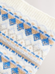 Blue/Ecru Snood Scarf (3-16yrs) - Image 5 of 5