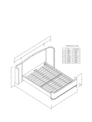 Relaxed Chenille Light Natural Josie Hotel Bed Frame - Image 7 of 8