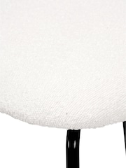 Pacific White Turi Boucle Dining Chair with Black Legs - Image 6 of 6
