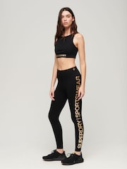 Superdry Black Sportswear Logo Bra Top - Image 3 of 3
