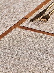 Gold Metallic PVC Placemats - Image 3 of 4