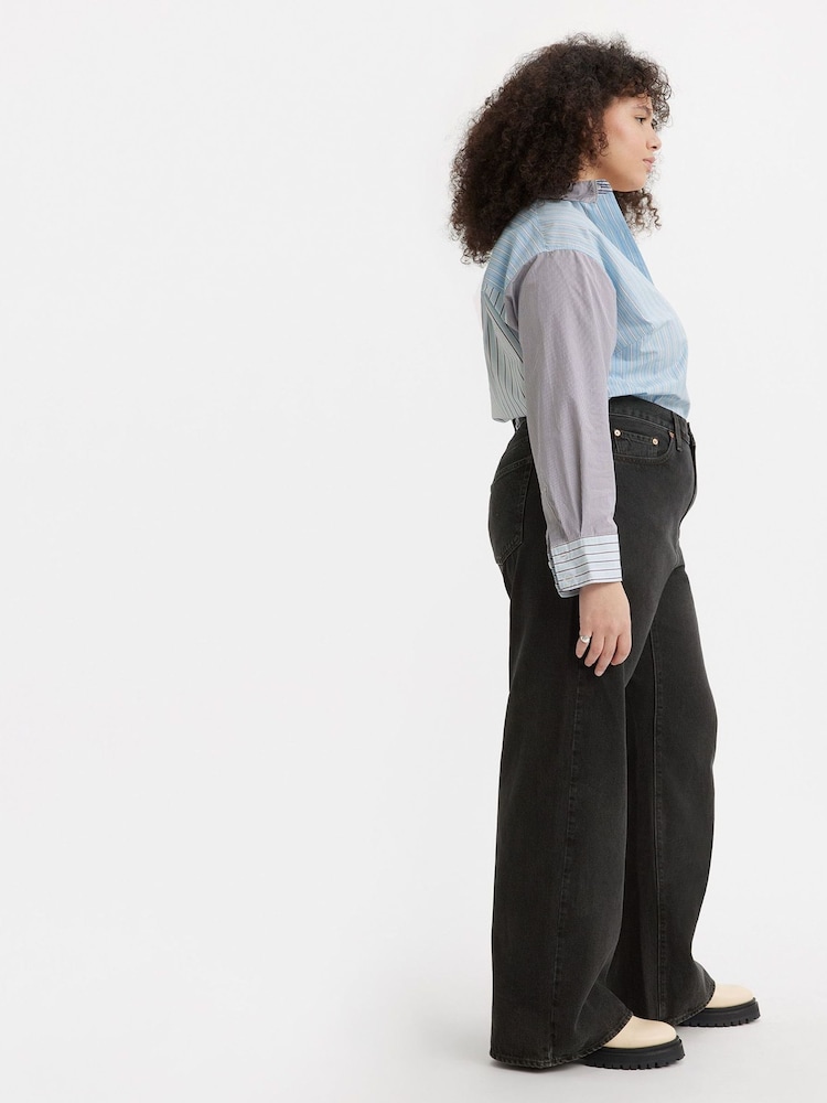 Levi's® Rosie Posie Curve Ribcage Wide Leg 100% Cotton Jeans - Image 5 of 8