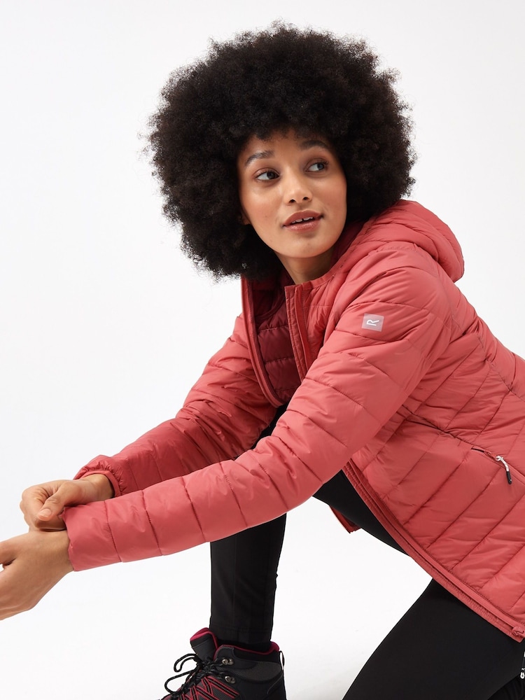 Regatta Red Womens Hooded Marizion Walking Jacket - Image 5 of 9