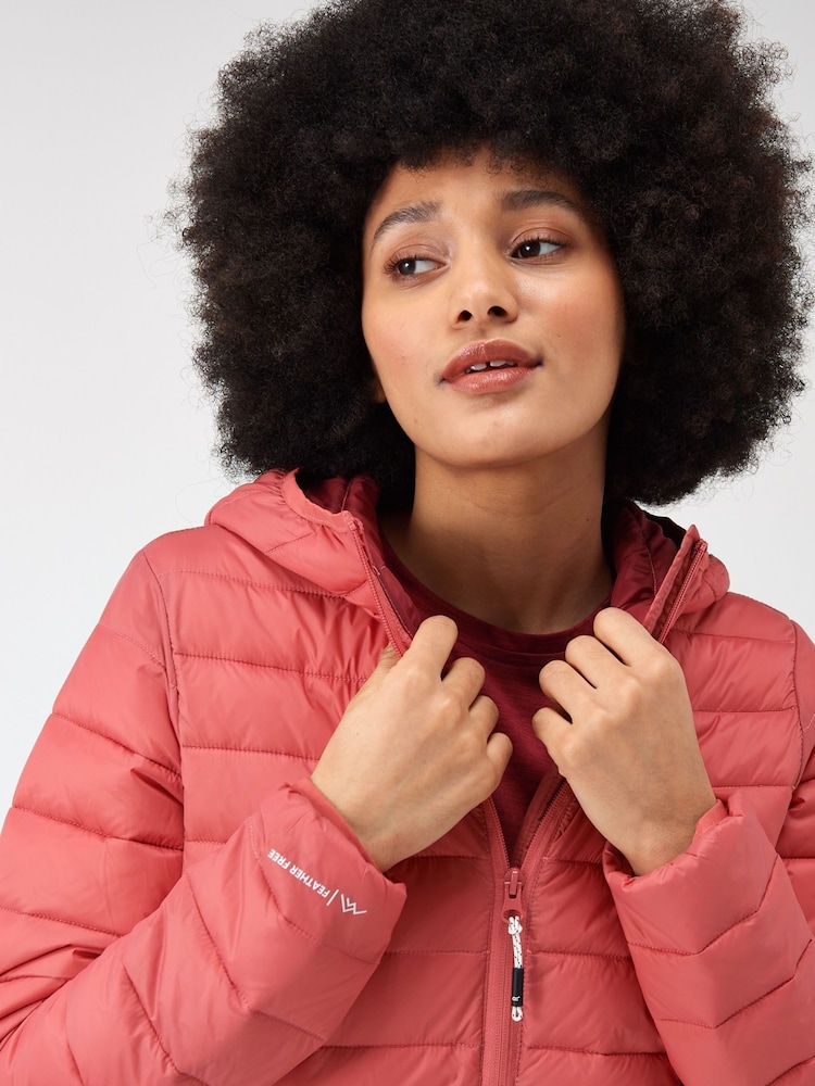 Regatta Red Womens Hooded Marizion Walking Jacket - Image 6 of 9