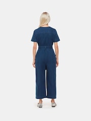 Mono largo de manga corta de denim 100% algodón de Whistles - Imagen 2 de 5