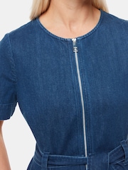 Mono largo de manga corta de denim 100% algodón de Whistles - Imagen 4 de 5