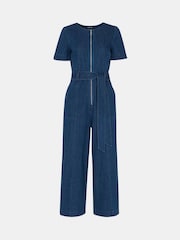 Mono largo de manga corta de denim 100% algodón de Whistles - Imagen 5 de 5