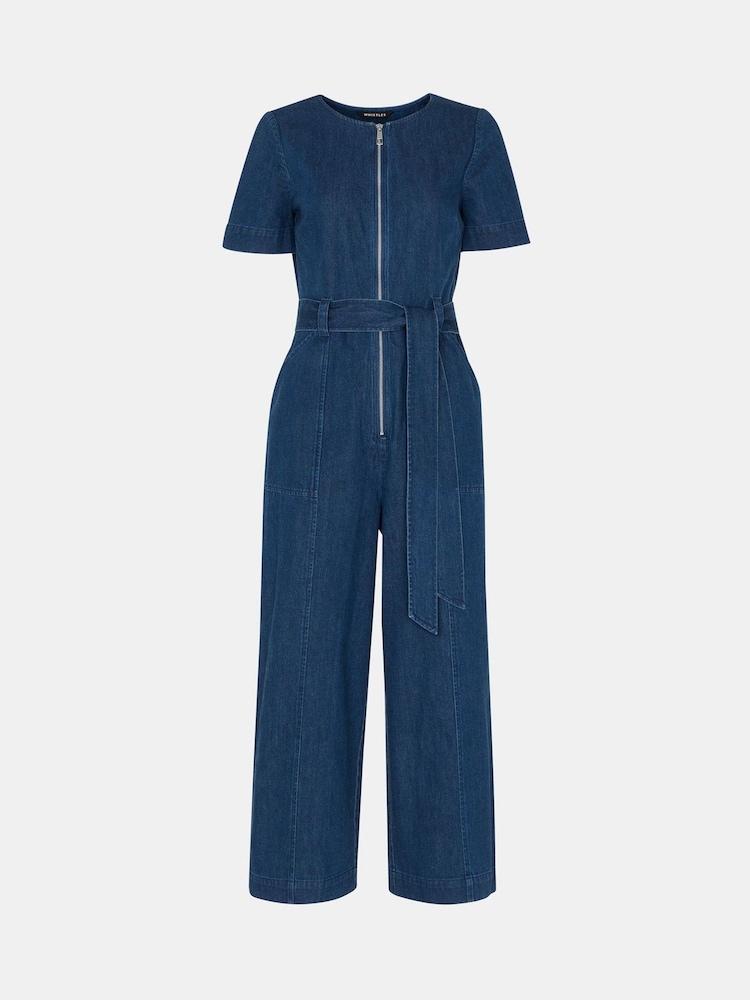 Mono largo de manga corta de denim 100% algodón de Whistles - Imagen 5 de 5