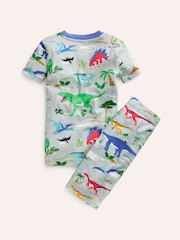 Boden Grey Snug Single Short John 100% Cotton Pyjamas - Image 2 of 3