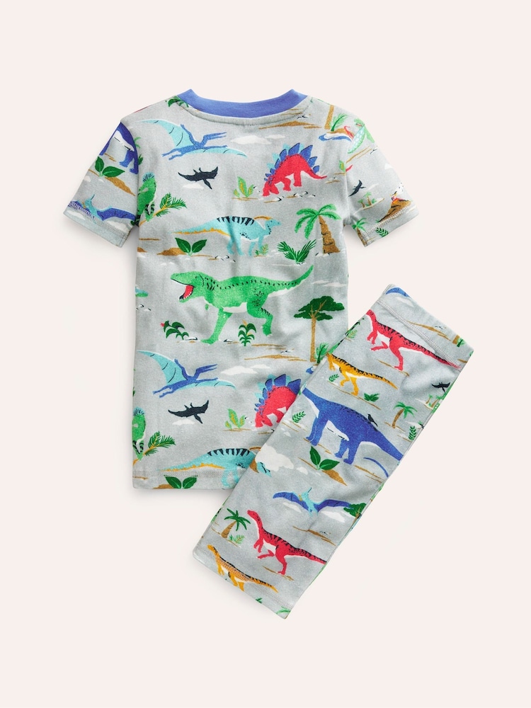 Boden Grey Snug Single Short John 100% Cotton Pyjamas - Image 2 of 3