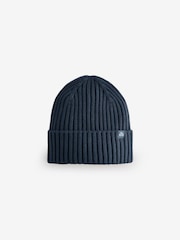 Navy Blue Knitted Beanie Hat (1-16yrs) - Image 1 of 2