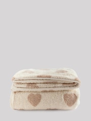 Neutral Heart Supersoft Fleece Throw Blanket - Image 5 of 5
