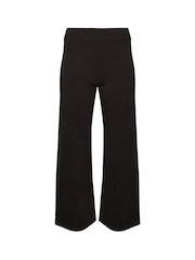 PixieGirl Petite Black Pull On Wide Leg Trousers - Image 3 of 4