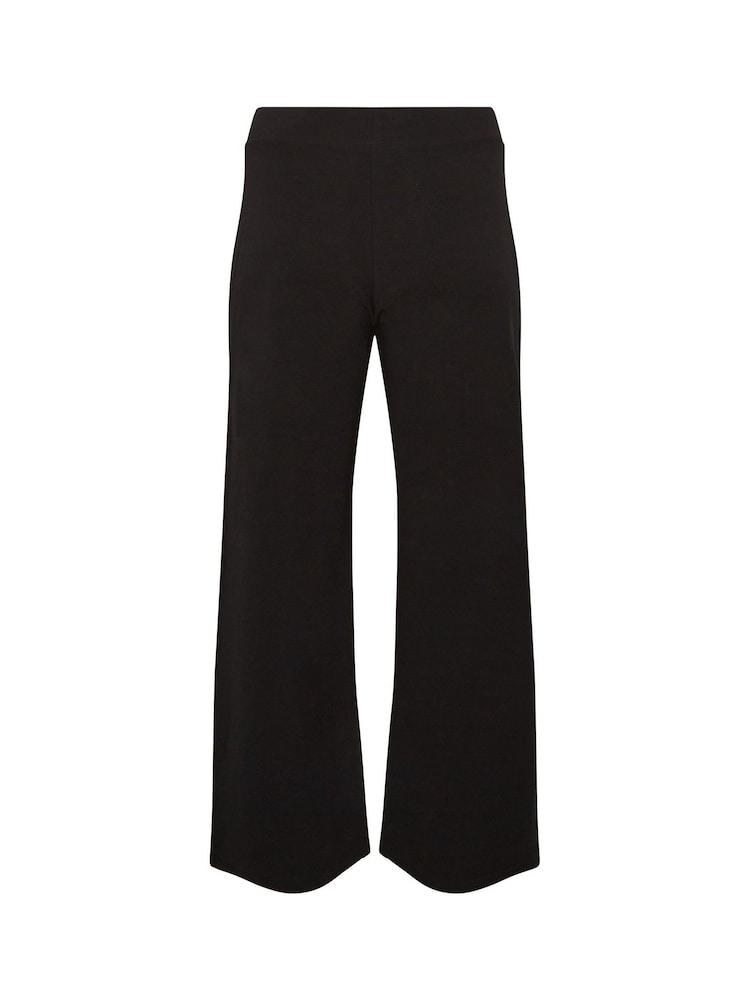 PixieGirl Petite Black Pull On Wide Leg Trousers - Image 4 of 4