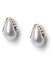 Aela Pearl Teardrop Earrings - Image 1 of 3