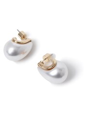 Aela Pearl Teardrop Earrings - Image 2 of 3
