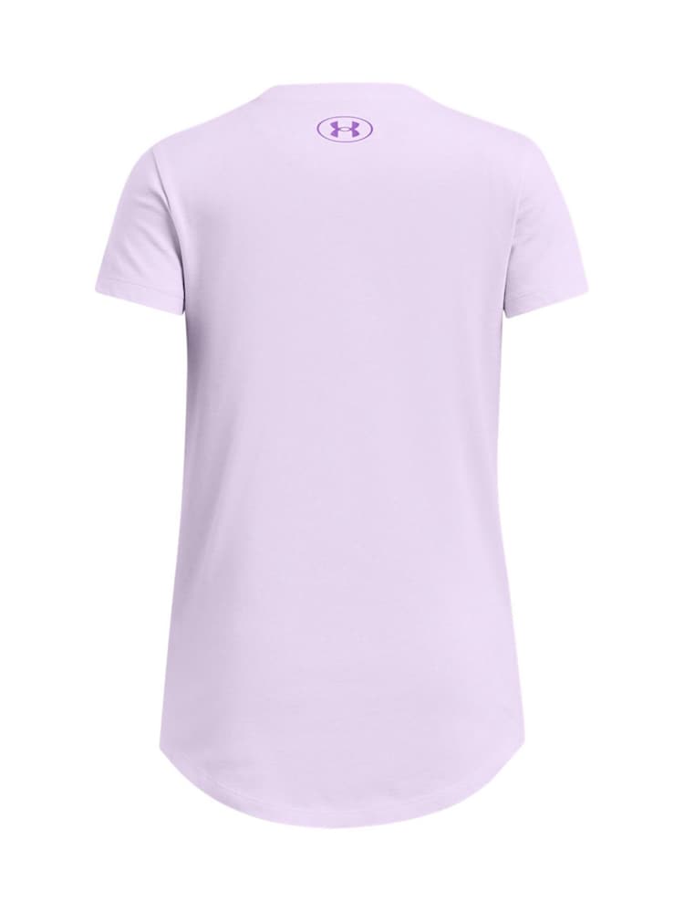 Under Armour Purple Sportstyle Logo Short Sleeve T-Shirt - Image 2 of 2 Under Armour Purple Sportstyle Logo Short Sleeve T-Shirt - Image 2 of 2