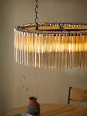 French Connection Clear Oval Sunaha Light - Image 3 of 4