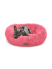 Silentnight Raspberry Pink Calming Donut Pet Bed - Image 1 of 3